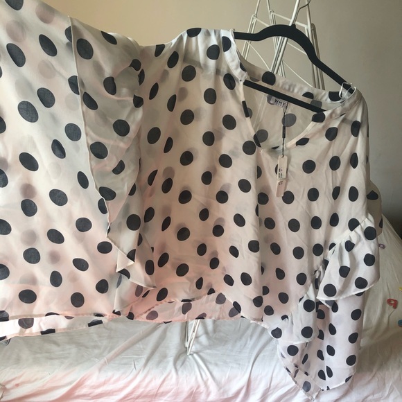 NEW*** Why Dress Polka Dot Top - Picture 3 of 5